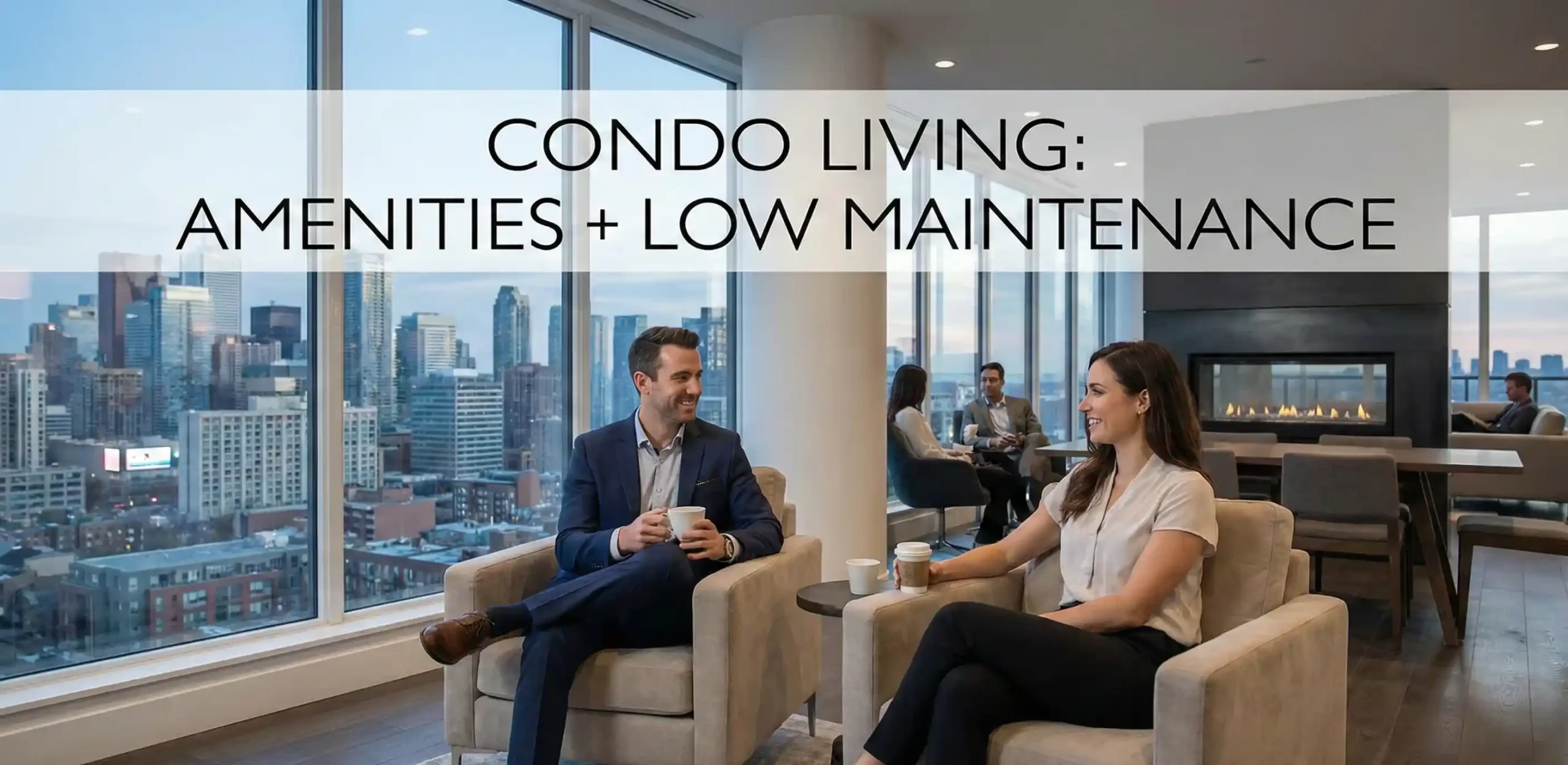 Modern Miami condo amenities including pool and lounge area showing lifestyle benefits for Canadian buyersv