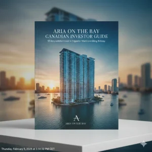 Aria on the Bay Canadian investor guide — 53-story waterfront tower in Edgewater Miami overlooking Biscayne Bay