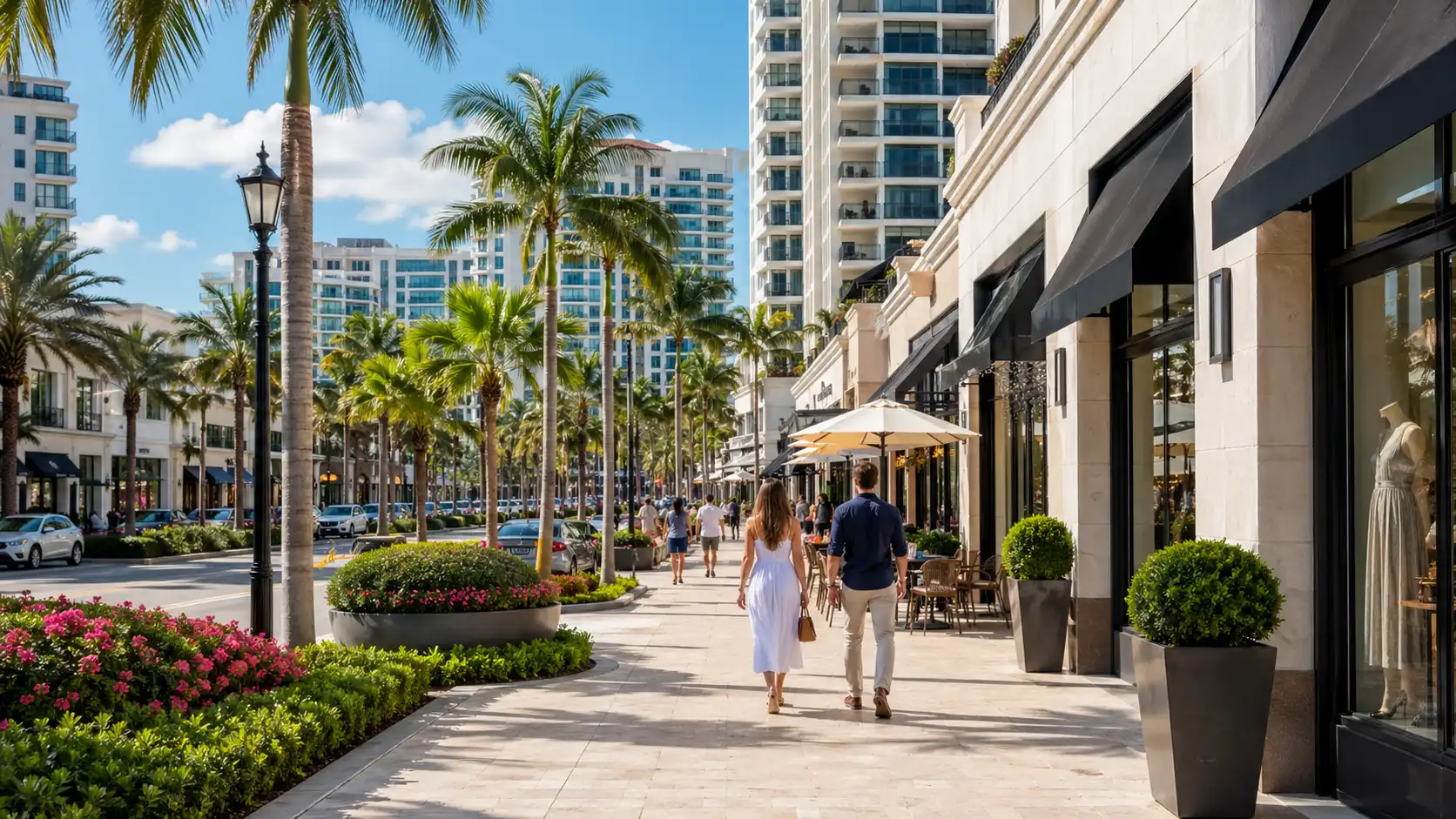 Walkable shopping and lifestyle in Aventura Florida