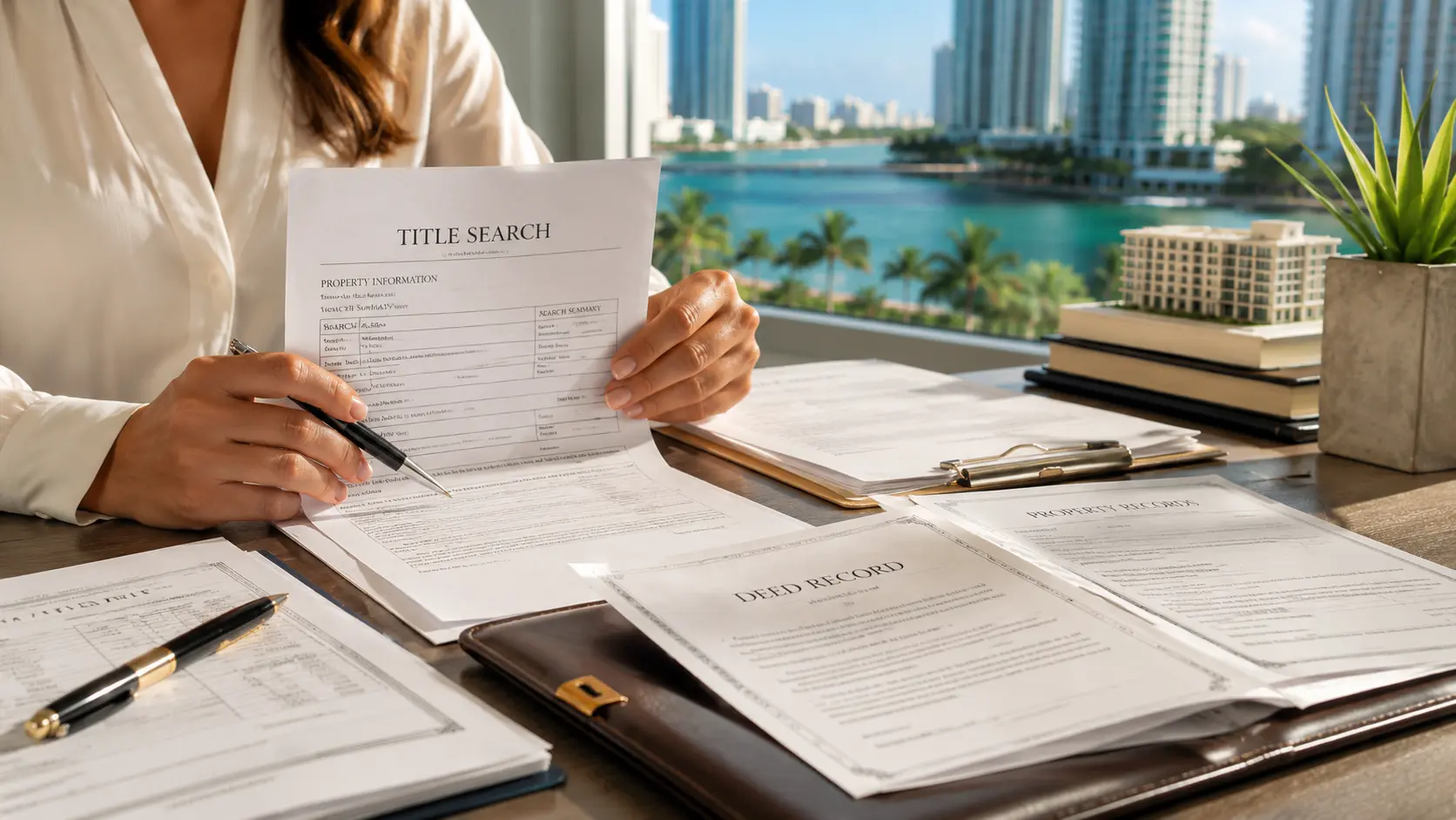 Florida title search documents before real estate closing