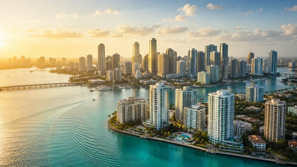 Miami real estate market 2026 skyline over Biscayne Bay