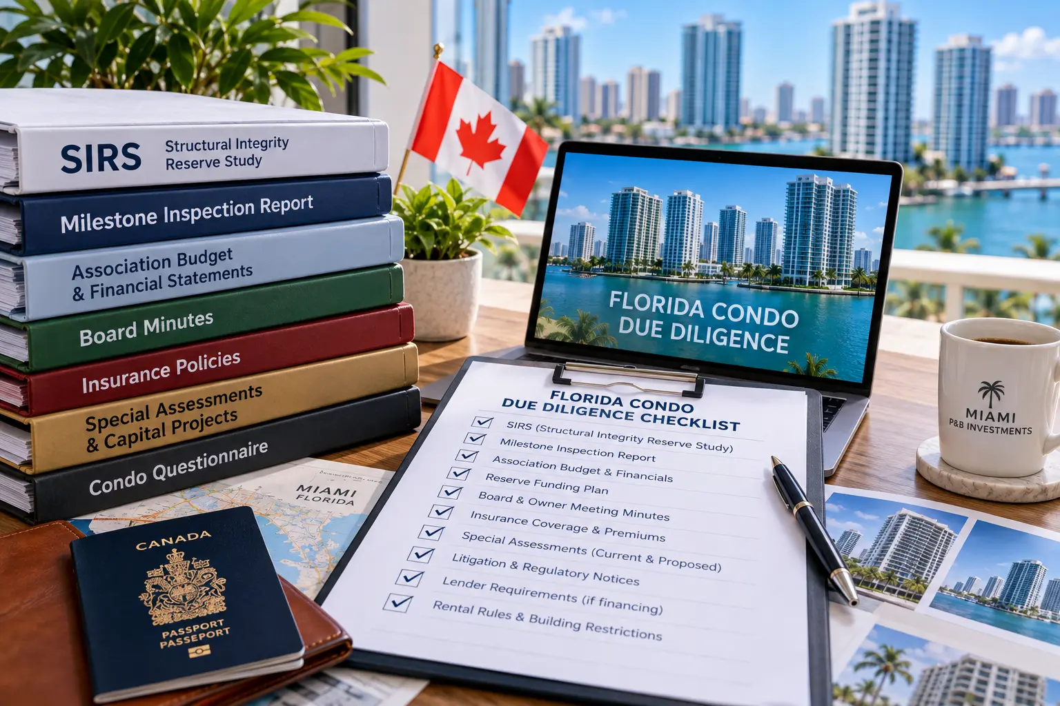 Florida condo due diligence documents for Canadian buyers