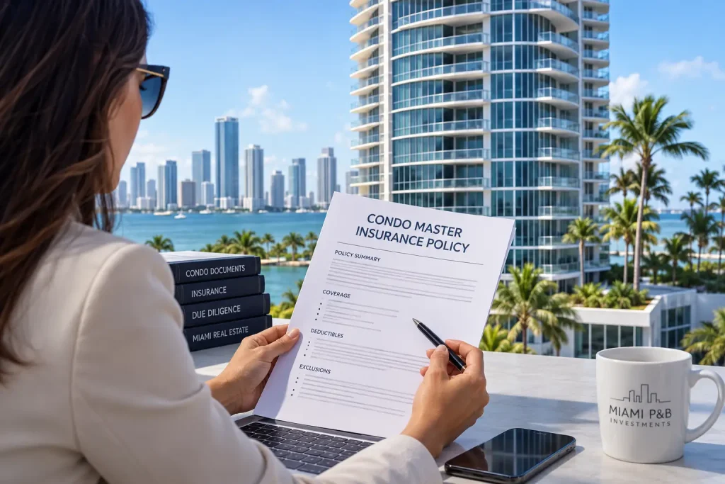 condo master insurance policy review before buying a Florida condo
